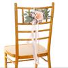 Tulle Church Wedding Chair Flowers Newest Chair Sashes Bands Chair Flowers for Weddings and Event