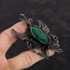 Faceted Zambian Emerald Pendant Copper Wire Wrapped Pendant Handmade Jewelry Butterfly Pendant Gemstone Pendant Copper Jewelry Gifts For Her