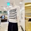CC Collect Lettering Stripe Short Sleeve Knit E253KSK105