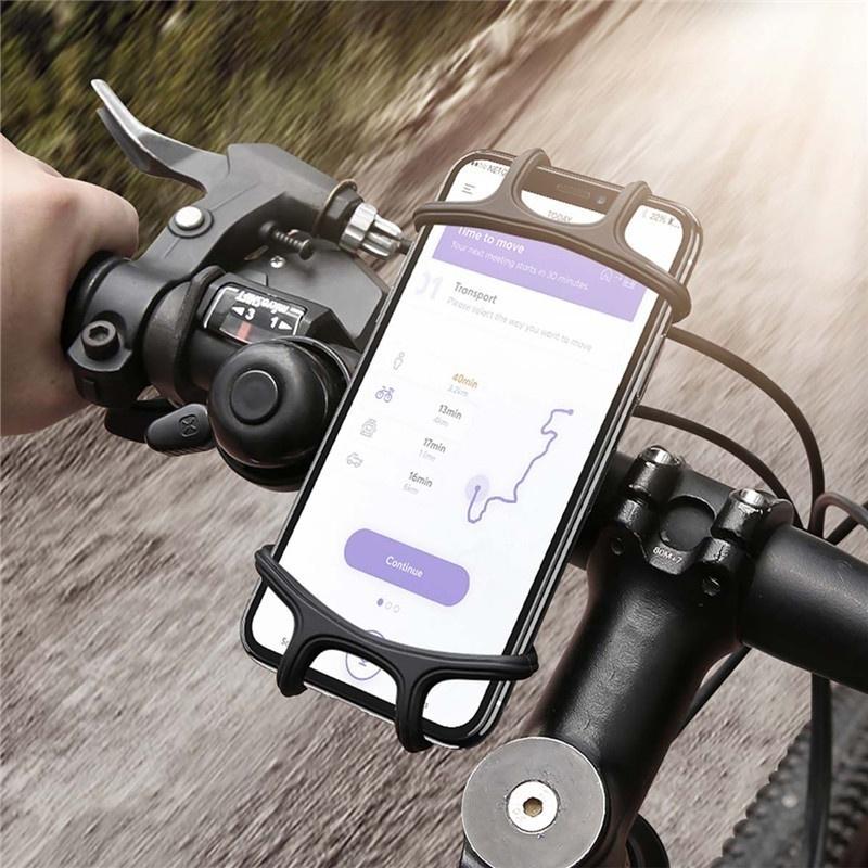 Bike Phone Mount 360° Rotation Silicone Bicycle Phone Holder Universal Motorcycle Handlebar Mount