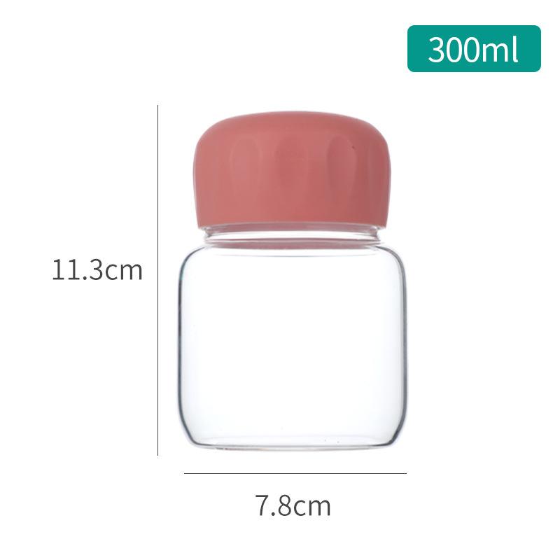 Creative Fat Cup Mini Glass Cute High Borosilicate Portable Water Cup with Scale 300ml Coffee Milk Cup