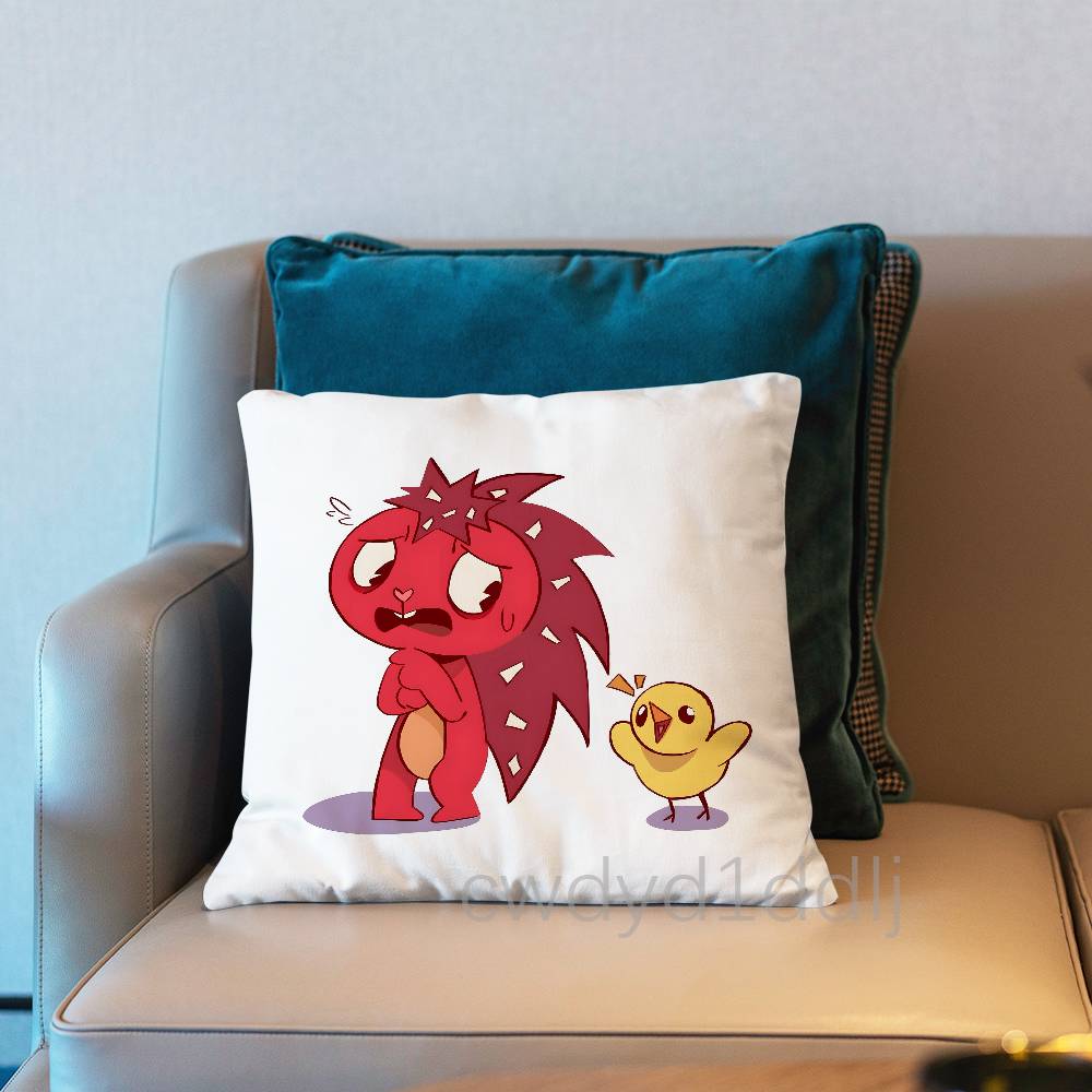 Flaky HTF Happy Tree Friends Pillowcases Cute Funny Pillow Case For Wedding Party Home Decor Comfy Pillow Cover