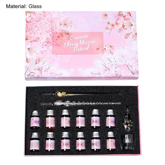 1 zestaw szklanych długopisów Gwintowana stalówka Zmywalny uniwersalny długopis do pisania dla uczniów Artykuły szkolne