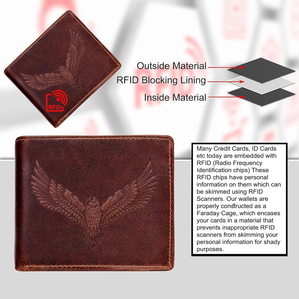 Zeus Caramel Brown Leather Wallet for Men