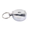 Clip Retractable Outdoor Tool Badge Reel High Resilience Alarm Key Ring Key Chain Steel Wire Rope