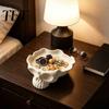 Vielseitige Wohnzimmer-Akzent-Schädel-Auffangschale, Vintage-Harz-Aufbewahrungsschale für Schlüssel, Ringe, Schmuck, Gotische Dekorative Servierschale Ohrringe