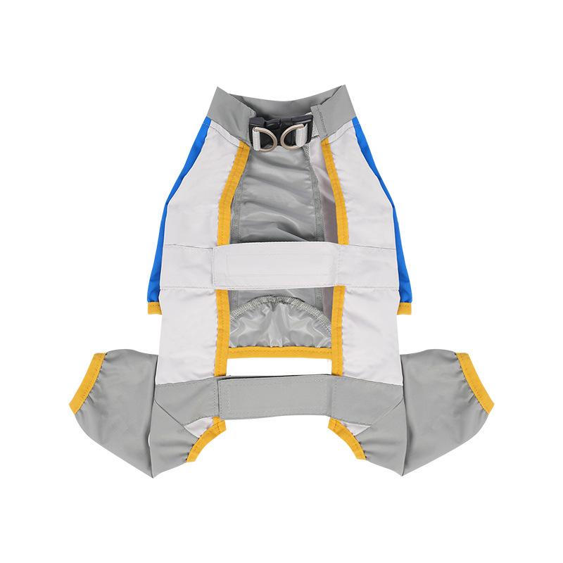 

Собака питомец весна лето лето водонепроницаемый пыленепроницаемый уличный четвероногий антигрязь тедди чем медведь одежда щенок поводок одежда для собак S