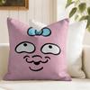 Kawaii OOpanchu Usagi Cushion Cover Eco Linen Pillow Case DoubleSided Print Breathable Durable Zipper Home Decor Gift