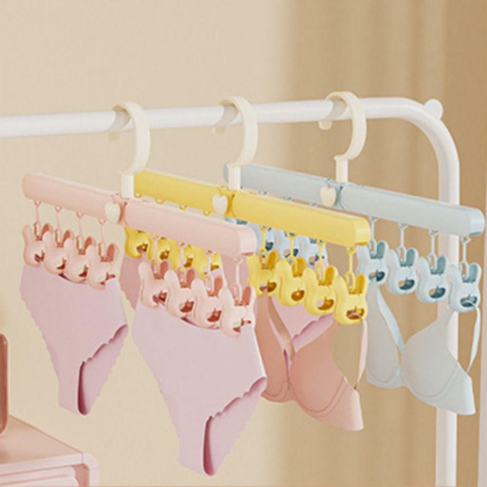 Traceless Folding Drying Rack Portable Baby Clothes Hanger Laundry Hanger  Household Use