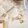 2 Stück Design-Sinn Imitation Perlenkette mit Anhängern für Damen Ozean Mehrere Anhänger Muschel Halskette Ästhetischer Party Schmuck