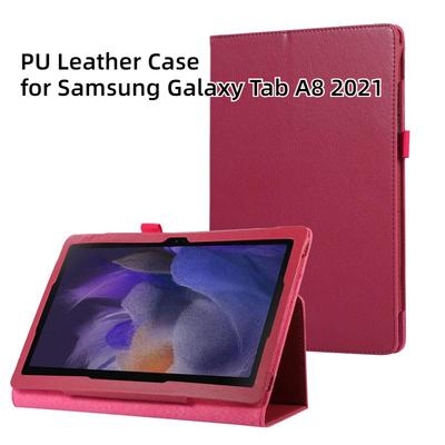 Funda Tablet Samsung Galaxy Tab A8 2021 Kılıf Katlanır PU Deri Kılıf Galaxy Tab A8 A 8 10.5 2021 SM-X200 SM-X205 Kapak