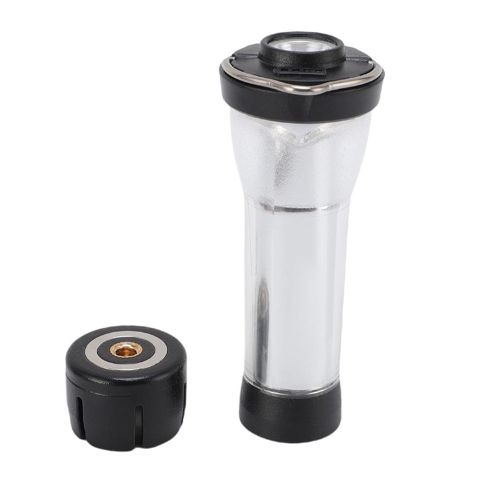 Camping Lantern Light Water Proof Miniature Lamp Flashlight for Outdoor Adventures Silver
