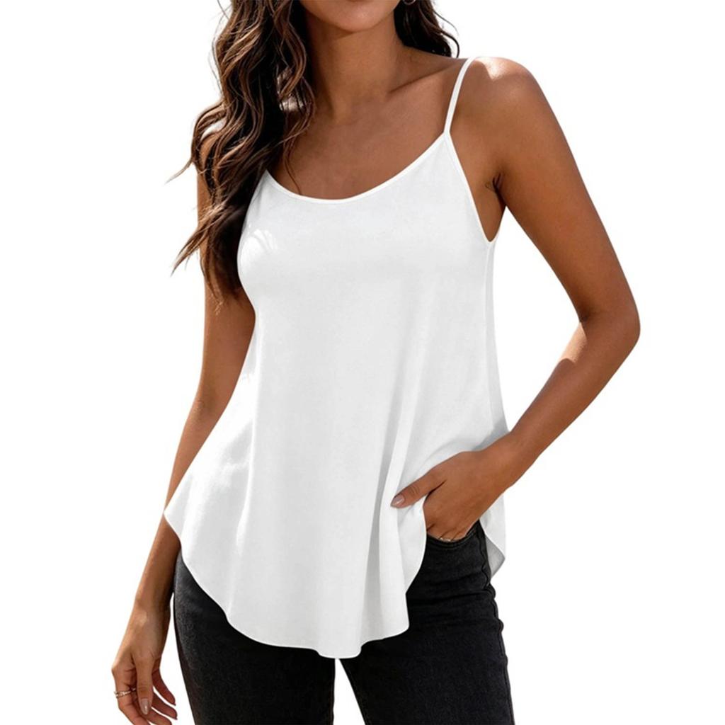 Women's Color Cutout Camisole Tank Top for Casual Daily Wear