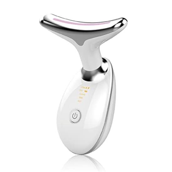 Beauskin Facial and Neck Care Lift Heating Beauty Facial USB for Face and with Gua 3 Modes Massager, 3-Mode Device, Roller, Charging, Neck, Sha,