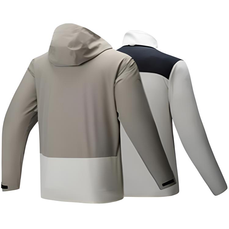 Anta Mens Outdoor Series 3-In-1 Hiking Hooded Zip-Up Long Sleeve Waterproof Windproof Breathable Durable Jacket Men Jackets 952447612-1