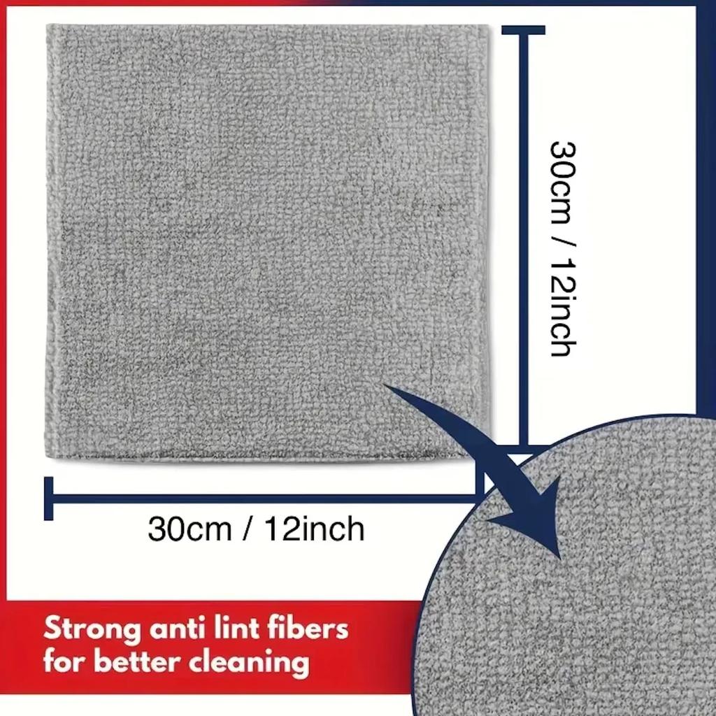 Multipurpose Microfiber Cleaning Cloth (1pc Pack,11x11cm)Mixed Color Cleaning Rags,Super Absorbent & Reusable Towels for Kitchen
