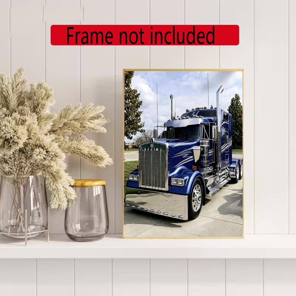 Kenworth Diamond Painting Round Diamond Mosaic Rhinestones Diamond Embroidery Craft Kit Wall Decor Without Frame