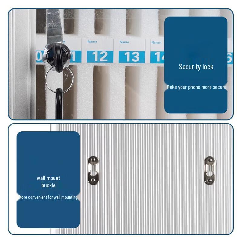 Portable Lockable Aluminum Phone Storage Cabinet