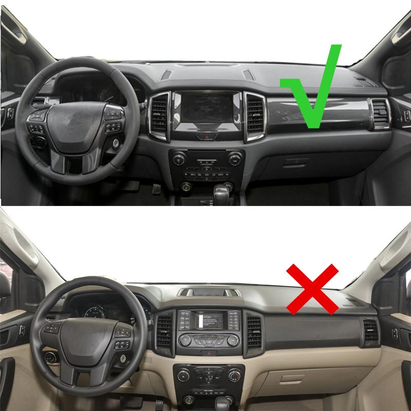 For Ford Ranger Everest 2015 2016 2017 2018- Car Accessories Dashboard Cover Dash Mat Pad Center Console SunShade Carpet Rug