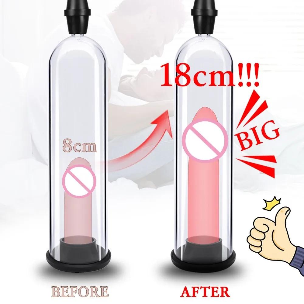 Penis Vacuum Pump Manual Penis Enlarger for Male Erection & Enhancement- Trainer Sex Toys Pumps & Enlargers Manual Stimulation