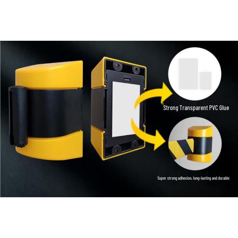 Wall-Mounted Retractable Barrier Belt