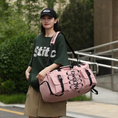 Couple Multifunctional Large Capacity Fashion Trendy Cool Portable Travel Bag Dry and Wet Separation Sports Fitness Bag Can Cover Tie Rod