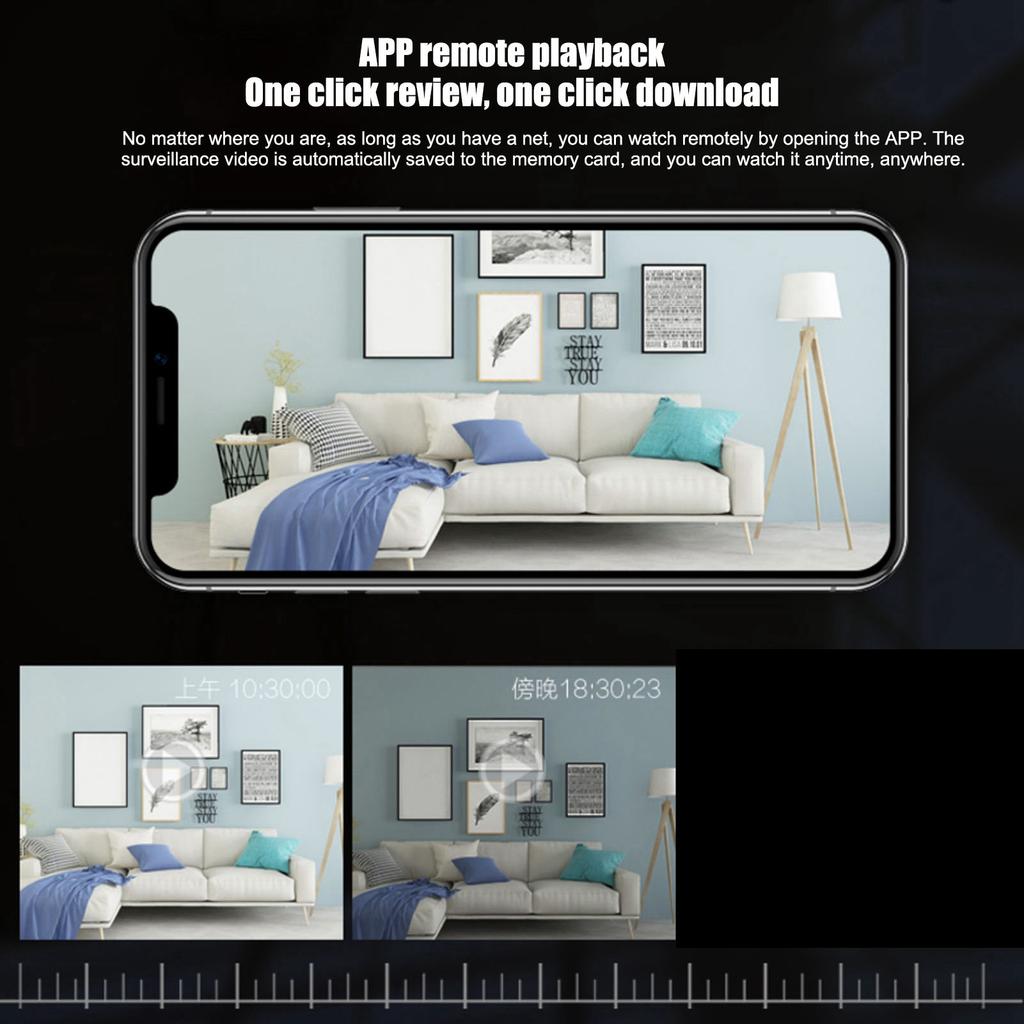 Mini WiFi Camera 1080P Full HD Wireless Security Smart Camera with Cell Phone App Motion Detection for Home Car Indoor Outdoor