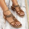Bow, New Women's Shoes Flat-bottomed Handmade Beaded Rhinestone Sandals, Wearing Beach Little White Shoes Women