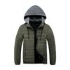 Men's  Leisure  Thin And Light  Pork Rib Garment  Hooded Hood  Cotton-Padded  Jacket  Coat