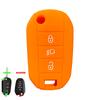 Silicone Flip Folding Key Fob Cover For Peugeot 208 2008 301 308 3008 Rcz 508 408 2008 307 Case For Citroen C3 C4 Berlingo