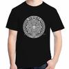 Classic Graphic T Shirts Mayan Aztec Mythical Calendar Summer Fashion Unisexs Short Sleeve Tshirt High Quality Unisexs Clothes