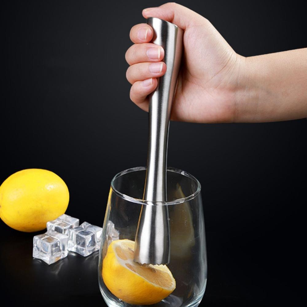 Rod Hammer Stainless Steel Old Fashioned Stirrer Tool Ice Crusher Mojito Muddler Cocktail Mixer