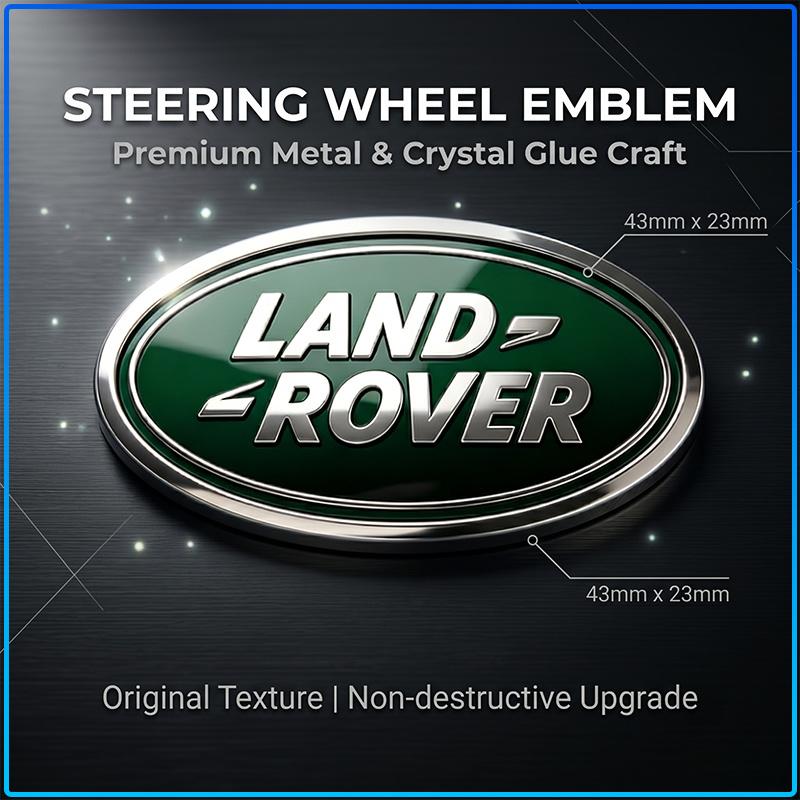 1 Pezzo ABS Coprivolante Auto Stemmino Centrale Emblema Adesivo Per Land Rover Freelander 2 L2 L319 L462 LF Range Sport Evoque L322 Discovery 2 3 4 5