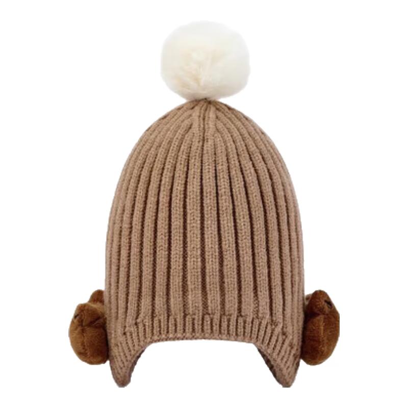 Balabala Kids Cute Warm Earflap Knitted Hat 110cm