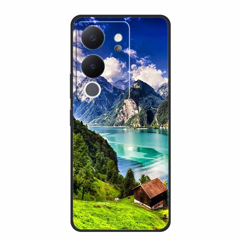 Phone Case For Vivo V30 Lite 5G Back Cover Case Shockproof Black Silicone Soft Funda For Vivo V30 Lite Case V 30 Lite Coque Capa