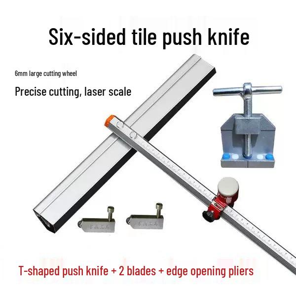 

T-shaped Six-sided Glass Tile Cutter Set