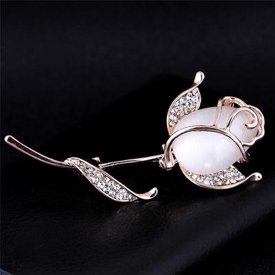 Opal Flower Brooch Pin   Dress Wedding Party Brooch Jewelry