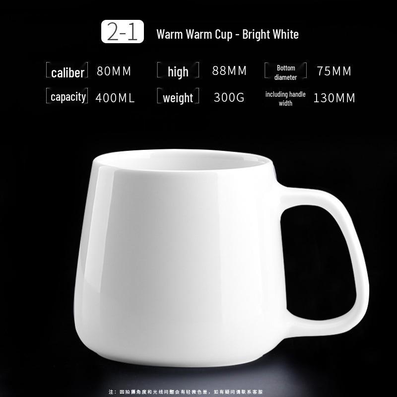 Custom Logo Ceramic Mug: Simple Solid Color Souvenir