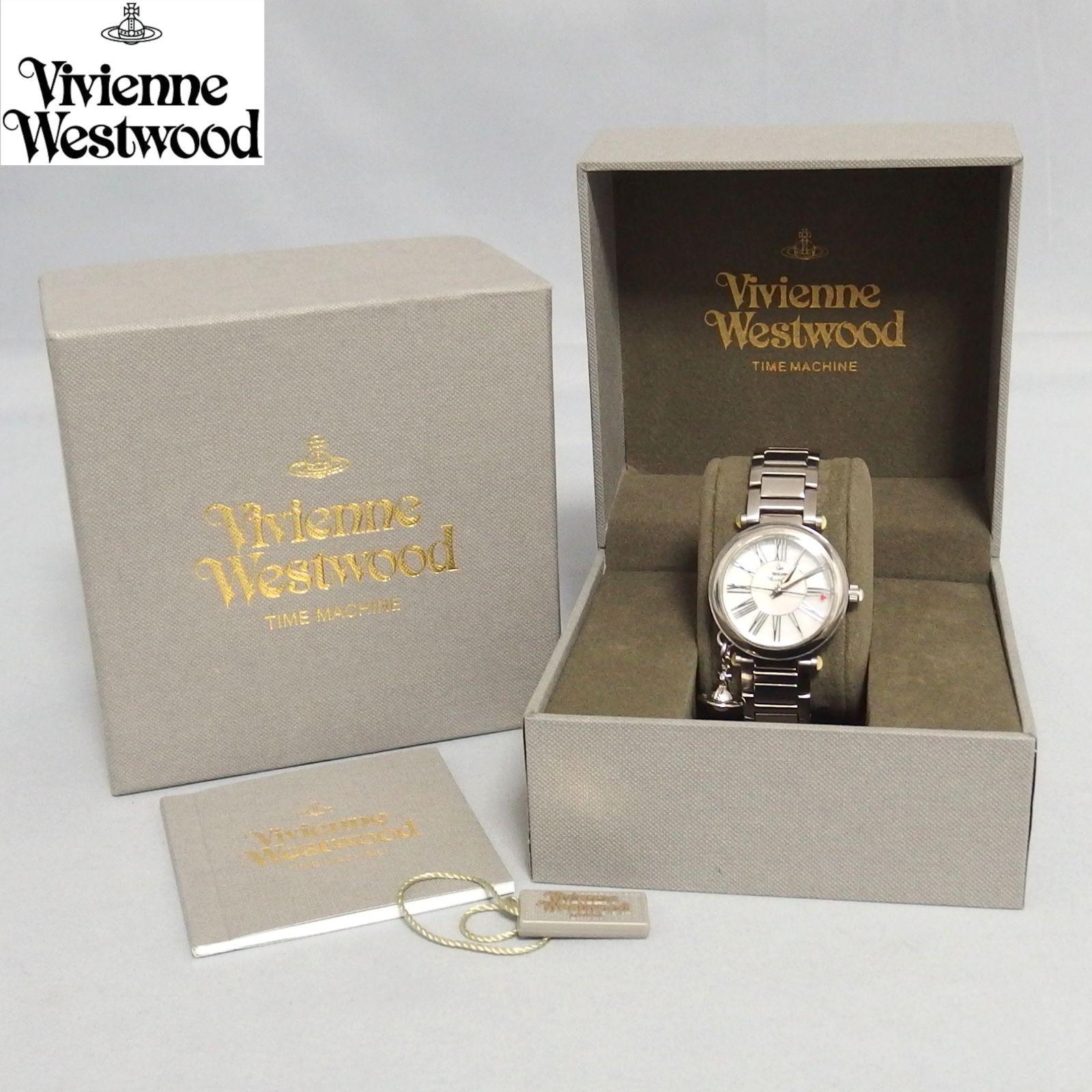 Used Vivienne Westwood Orb White Shell Dial Quartz Watch VV006PSLSL Vivienne Westwood