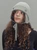 SETSETSET Two-Way Earflap Beanie Two-Tone Mix Melange Gray