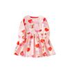 Girl Heart Balloon Dress Spring and Autumn Children's Clothing Fashion Baby Girl Sweet round Neck Print Long Sleeves Princess Skirt