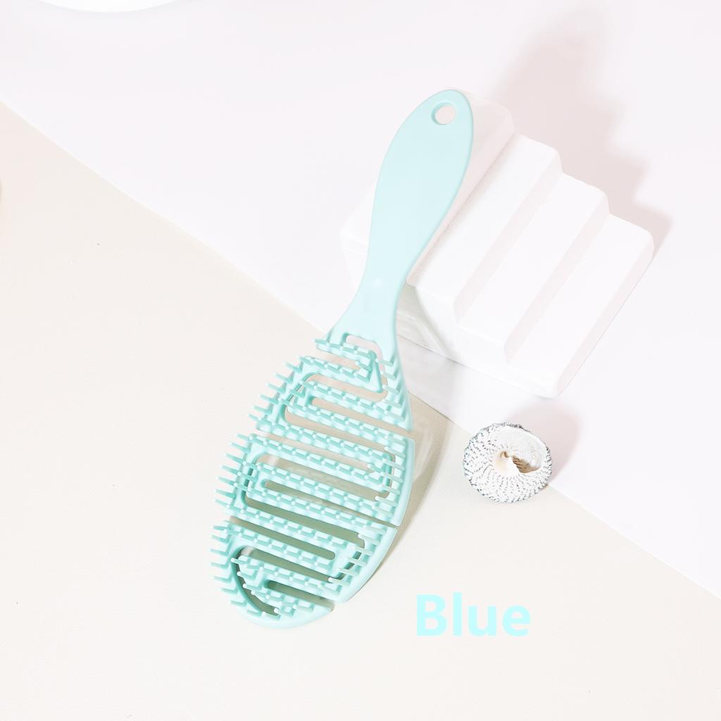 Scalp Massage Hair Brush Hollow Anti Static Wet Hair Drying Hair Dryer Hair Brush Styling Tool Special for Real Hair Wigs