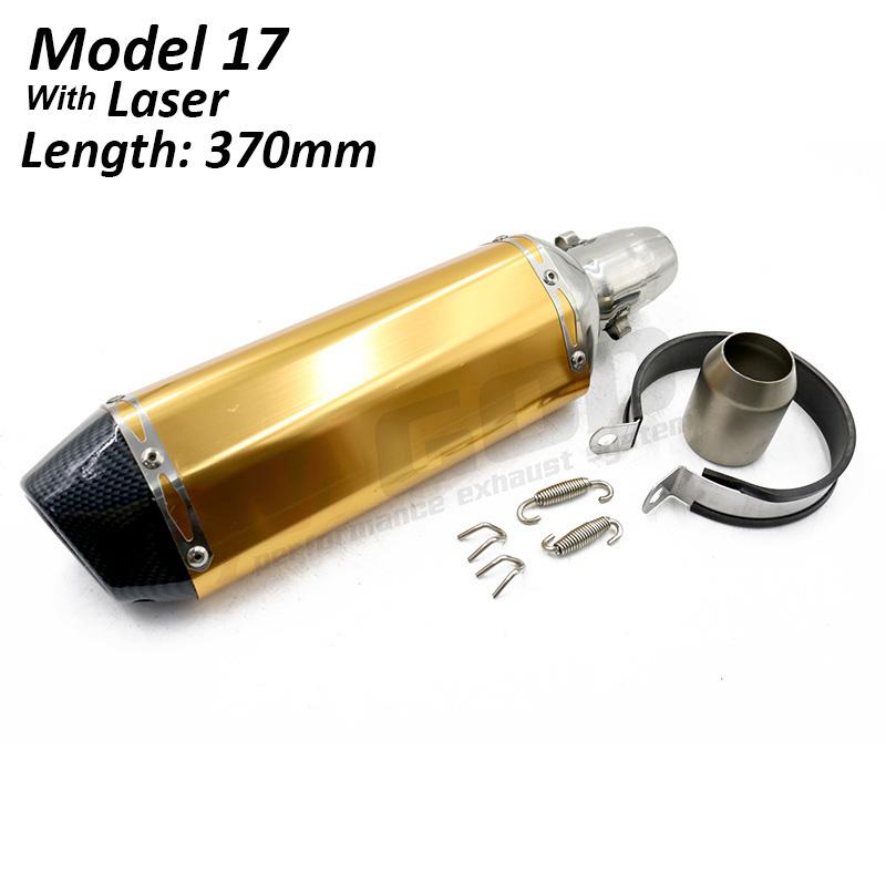 Universal Motorcycle Exhaust Pipe 51mm DB Killer Escape Moto Racing Modified Pit Bike For Kawasaki Z650 Ninja400 Versys 650 MT09