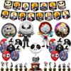 The Nightmare Before Christmas Balloons Happy Birthday Party Decoration Banner Jack Skellington Party Supplies Halloween Toy