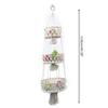 Hanging Fruit Basket 3 Tier Woven Cotton Rope Wall Baskets Kitchen Produce Storage Plant Holder Macrame Boho Home X3UC