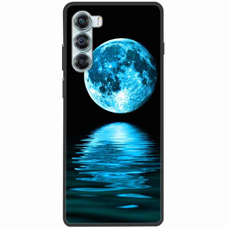 Cool Soft Cover For Moto G200 5G Case G 200 Silicone Black Protective Cases For Motorola Moto G200 5G Cover for MotoG200 Cute