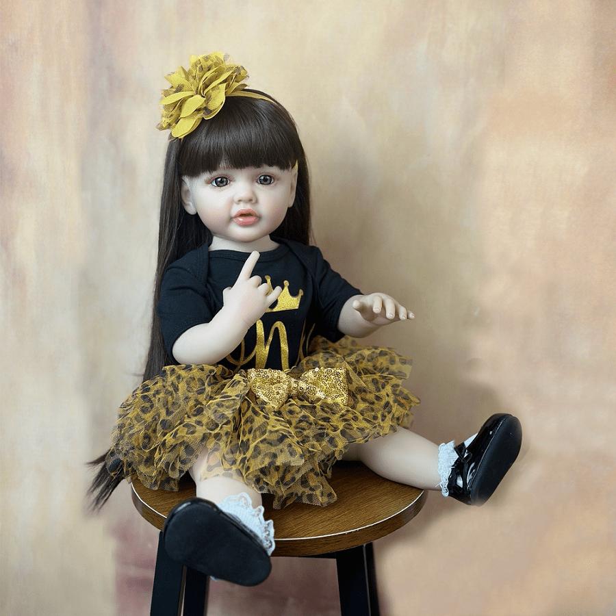 BZDOLL реалистичная 55 см мягкая силиконовая кукла Reborn Baby реалистичная кукла — фото 4