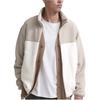 Uniqlo Color Block Zipper Casual Jacket Unisex Jackets Light-Beige 462028-30