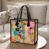 Abstract Print Fashion Tote Bag Stylish Daily Carry Handbag for Outdoor Use