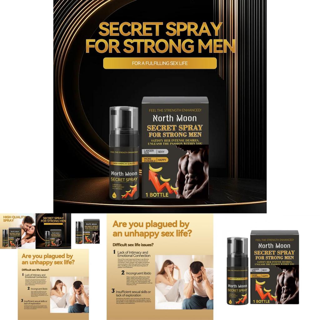 North Moon Gentle Care Spray For Men Ultimate Massage Body Spray For Vitality And Strength